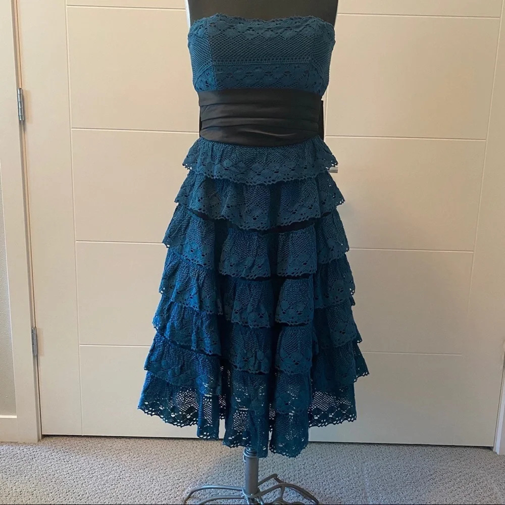 Vintage Betsey Johnson Crochet Tea Dress